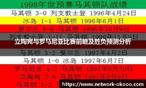 立陶宛与罗马尼亚比赛前瞻及胜负预测分析